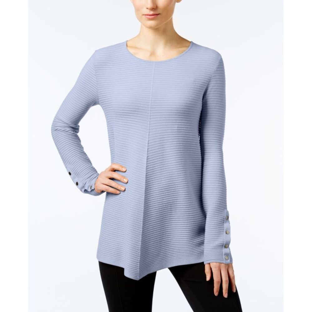 Alfani Petite Ribbed Swing Sweater
